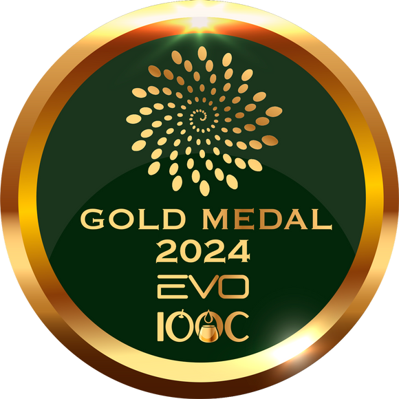 Koperen kleur cirkel met een groene binnenkant. Ik groene binnenkant zijn koperen druppels in een spiraalvorm gedrukt