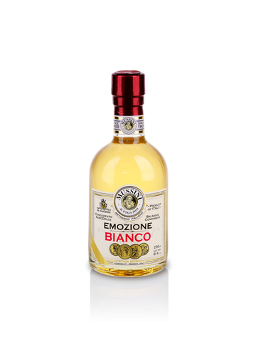 Mussini Emozione Witte Balsamico 12 Jaar, gele fles 250ml