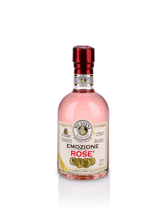 Mussini Emozione Rosé Balsamico 12 Jaar, roze fles 250ml