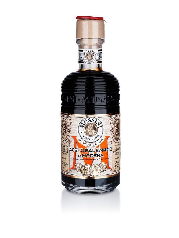 Mussini Belle Epoque Aceto Balsamico di Modena I.G.P. 4 medaglie, fles 250ml met ceralacca wassegel