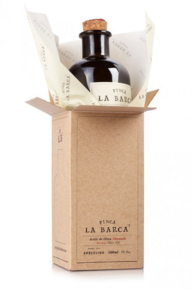 SMOKED OLIVE OIL  BOTTLE INCL BOX FINCA LA BARCA - 500ML - Pure Virge 